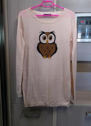Туника с изображением совы сова совушка