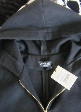 Новое с биркой стильное черное пальто с капюшоном из кашемира р.s/42-443 фото