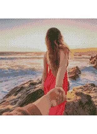Алмазная вышивка. картина на подрамнике follow me, размер 40х50см