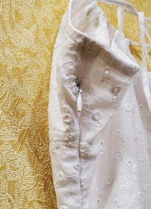 Сукня, плаття, коротке, легке, біле, на бретелях6 фото