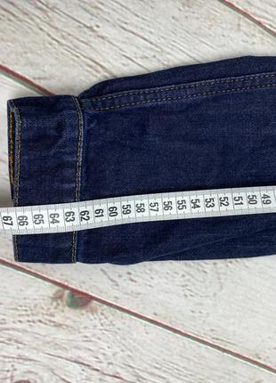 Джинсовая куртка мужская джинсовка темно-синяя asos design skinny denim jacket in indigo10 фото