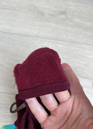 Перчатки женские марсала