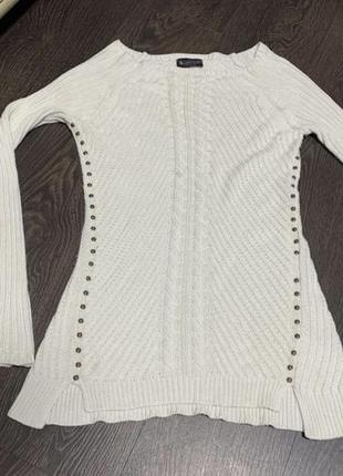 Стильний білий светр, джемпер laura scott