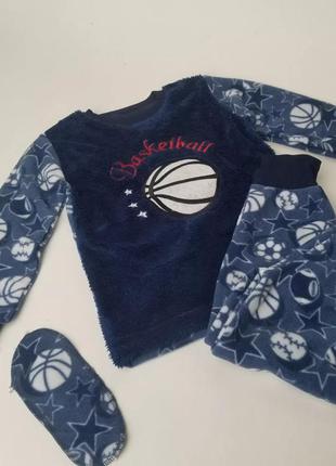Распродажа пижама 3-ка утепленная "basketball" для мальчика3 фото