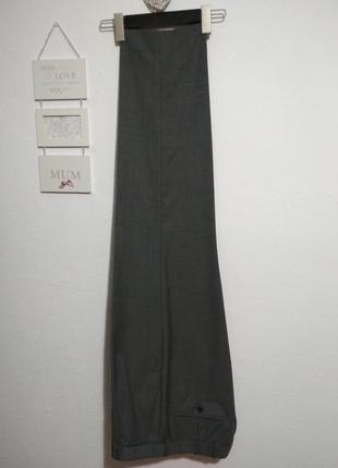 Фирменные натуральне теплые полу шерстяные базовые мужские брюки collezione4 фото