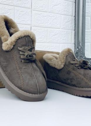 Тапочки на меху лоферы мокасини ugg sparkle mini2 фото