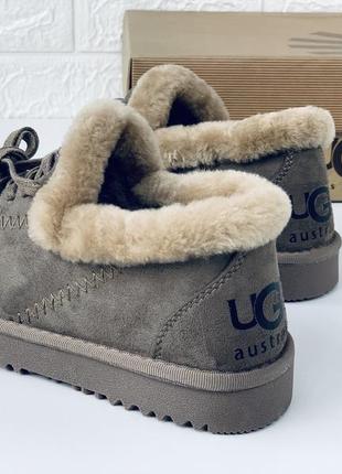 Тапочки на меху лоферы мокасини ugg sparkle mini5 фото