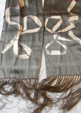Шелковый шарф viktor & rolf for h&m оригинал