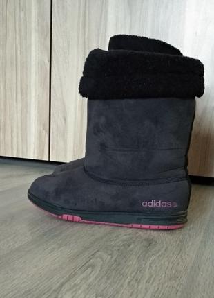 Мягкие, теплые, непромокаемые угги-сапоги adidas neo1 фото