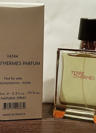 Terre d´hermes тестер 100 мл оригинал гермес хермес тере терре мужской