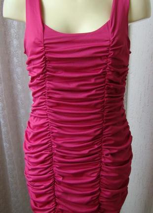 Платье модное розовое короткое h&m р.48-50 №66151 фото