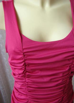 Платье модное розовое короткое h&m р.48-50 №66154 фото