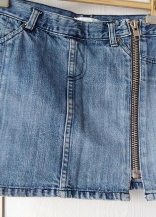 Фирменная джинсовая юбка на молнии habitual