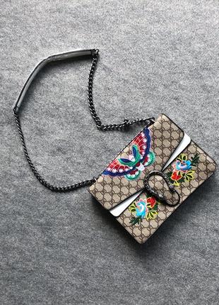 Шикарна сумка, месенджер gd monogram flowers gucci messenger bag