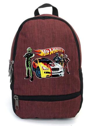 Рюкзак хот вілс cappuccino toys hot wheels - 002 бордовий