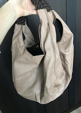 Сумка-торба бежевая pieces