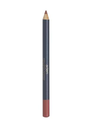 Олівець для губ aden №28 nude elegance аден матовий до помади відтінок 7 номер