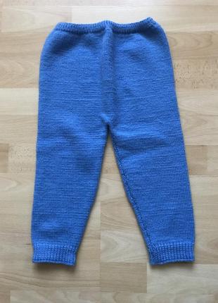 Нові в’язані теплі штанці, ритузи на ріст 92-98 см на 1,5-3 роки