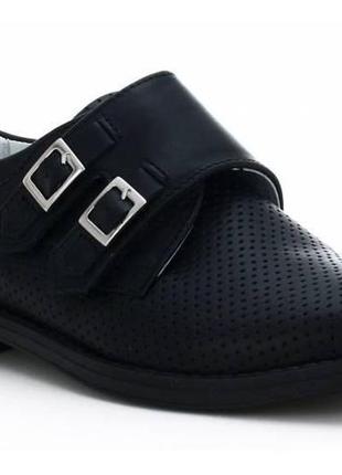 Туфли-монки черные для мальчика (33 размер)  bartek 2125000792675