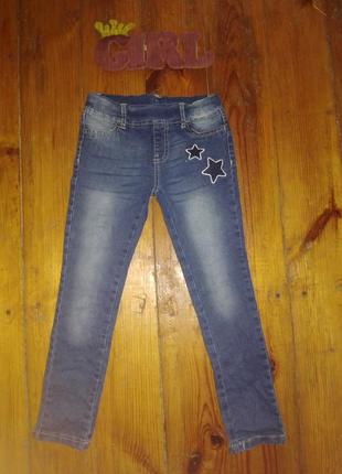 Джинси на дівчинку з зірками 🌟 джинсы со звёздами, джегінси2 фото