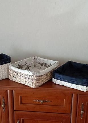 Корзинки плетені ручної роботи handmade