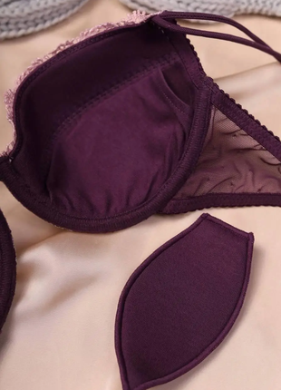 Комплект белья женский фиолетовый код п5222 фото