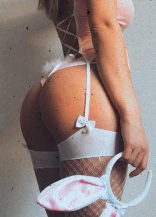 Эротический костюм кролика bunny pink obsessive