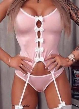 Эротический костюм кролика bunny pink obsessive