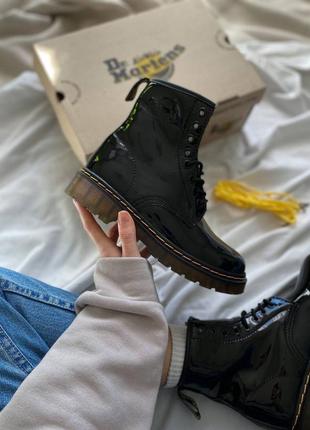 Зимові жіночі черевики dr. martens, женские зимние ботинки доктор мартинс