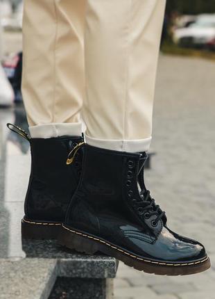 Зимові жіночі черевики dr. martens, женские зимние ботинки доктор мартинс