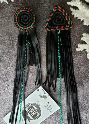 Большие шаманские серьги бохо ведьма маг