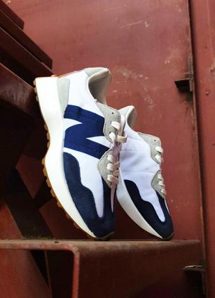 Кросівки new balance 327 blue white10 фото