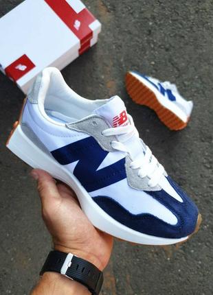 Кросівки new balance 327 blue white4 фото