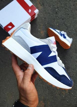 Кросівки new balance 327 blue white3 фото