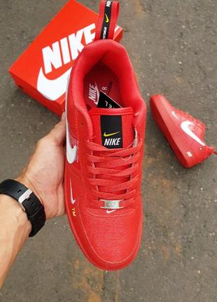 Кросівки nike air force 1 utility red3 фото