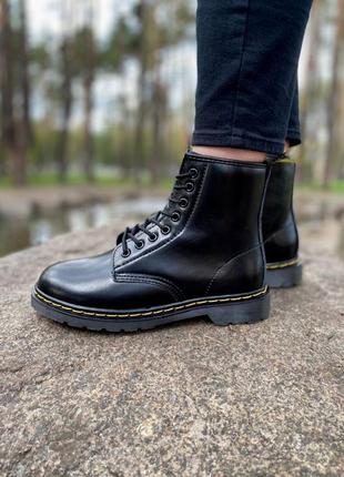 Зимові жіночі черевики dr. martens, женские зимние ботинки доктор мартинс2 фото