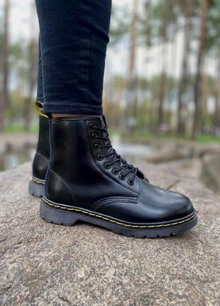 Зимові жіночі черевики dr. martens, женские зимние ботинки доктор мартинс4 фото