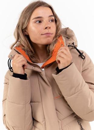 Куртка-пальто женское авекс ( avecs) мод.70484  цвет - кофейный3 фото