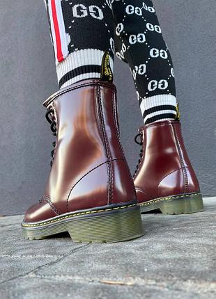 Зимові жіночі черевики dr. martens, женские зимние ботинки доктор мартинс8 фото