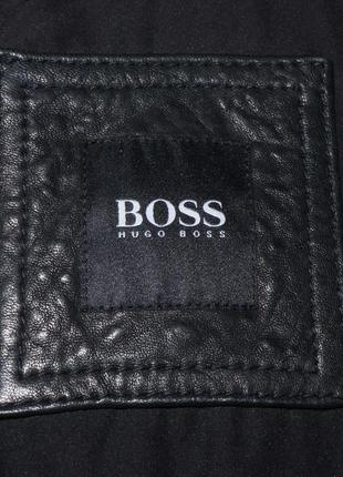 Чоловіча шкіряна куртка hugo boss розмір eu507 фото