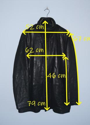 Чоловіча шкіряна куртка hugo boss розмір eu5010 фото