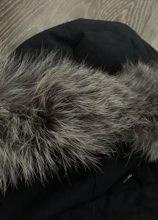 Жіноча зимова куртка пуховик до -25 з натуральним хутром переписувача4 фото