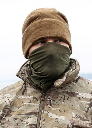 Флісова шапка helikon-tex® watch cap - fleece - coyote