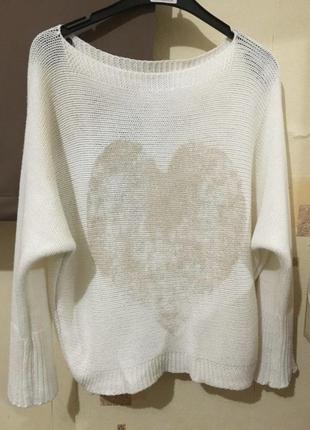 Легенький светр с приспущеним рукавом2 фото