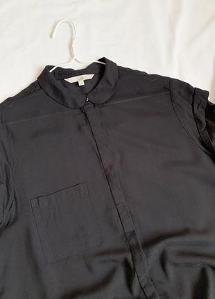 Рубашка, черная, базовая, clockhouse3 фото