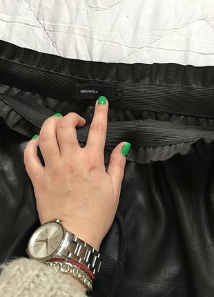 Юбка кожаная vero moda 2