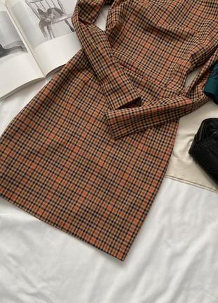 Платье в клеточку h&m 3