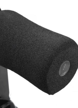 Тренажер для пресса напольный lesko mj-034 на присосках. цвет: черный