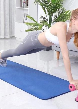 Тренажер для пресса напольный lesko mj-034 на присосках. цвет: черный