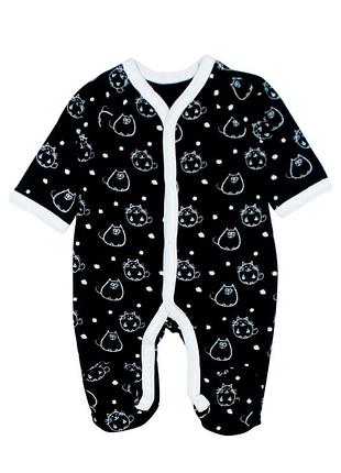 Чоловічок дитячий чорний з котиками tm mishka